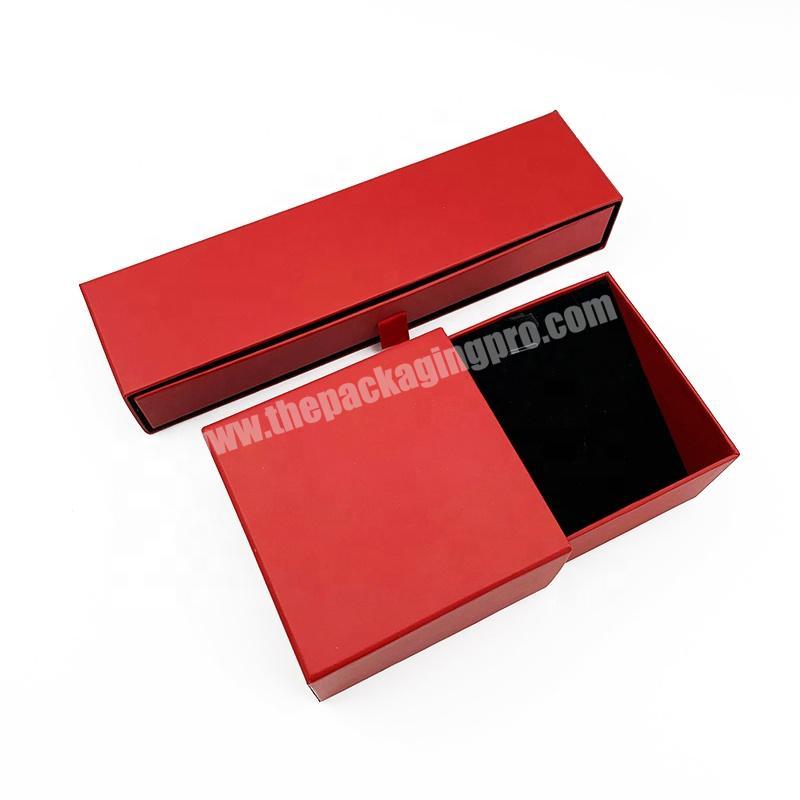Wholesale custom logo luxury paper jewelry set earring packaging gift boxes with ribbon