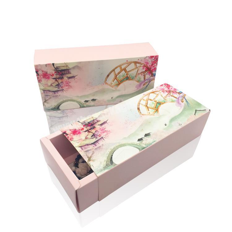 Wholesale Custom LOGO Luxury Wedding Gift Boxes Pink Cardboard Drawer Packaging Box