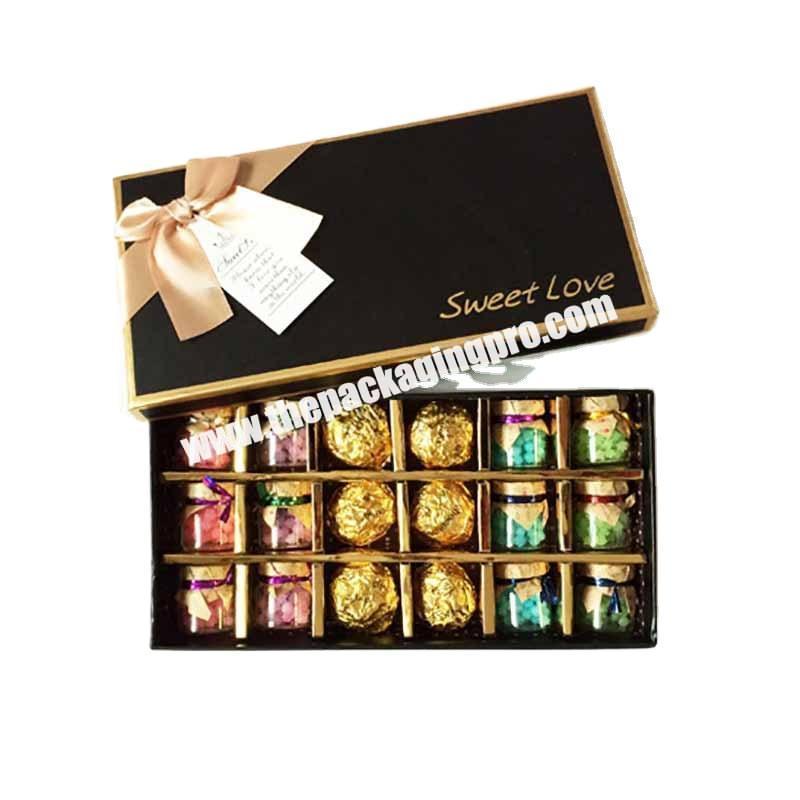 Wholesale Custom Logo New  Chocolate Packaging  Boxes Handmade Paper Cardboard Empty  Gift Chocolate Box For  Wedding Birthday