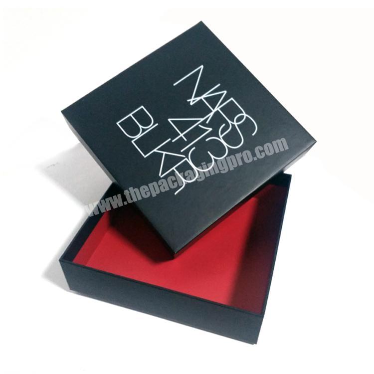 Wholesale custom logo printed black clothes apparel boxes costume tshirt paper box clothing apparel garment packaging