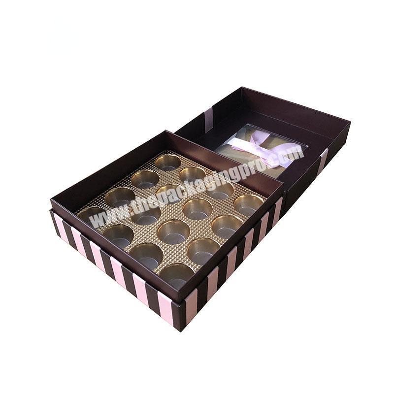 Wholesale Custom logo printed gift empty chocolate cavity box