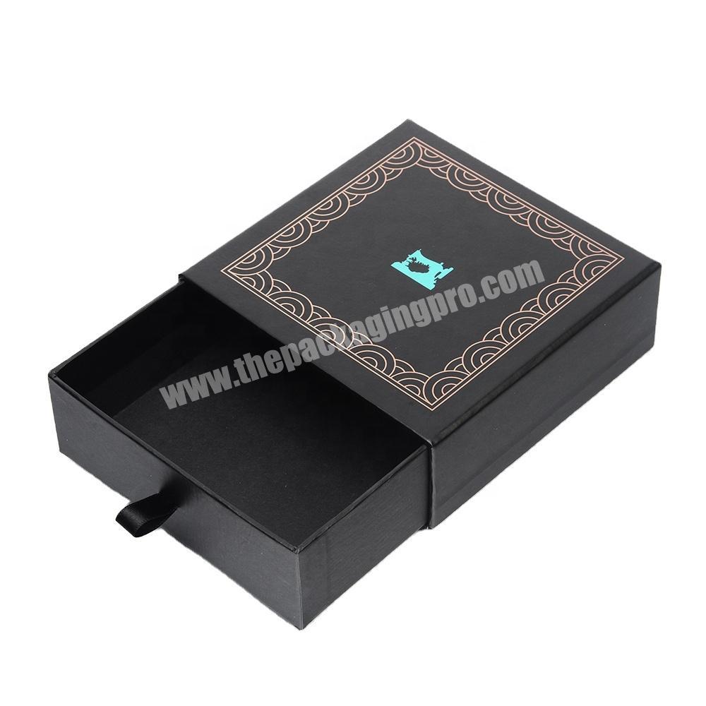 Wholesale Custom Logo Printed High Quality Handmade Luxury Hot Stamping Rigid Drawer Sliding Gift Packaging Box For Electronics
