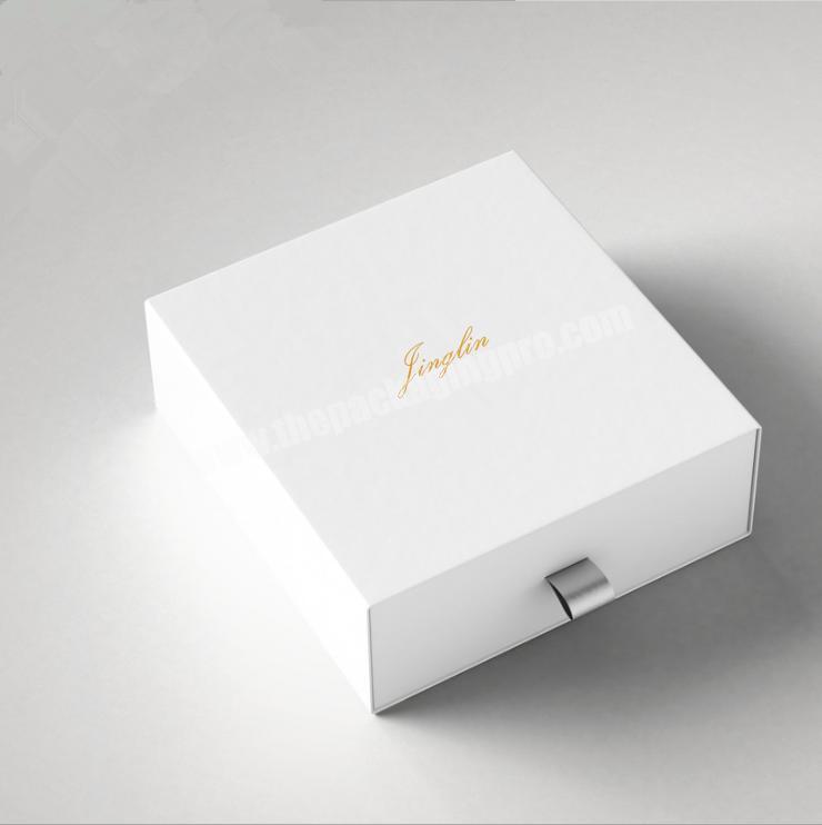 Wholesale Custom Logo Rigid Sliding Out Drawer Box Fancy Gift Box for Jewelry Accessory Jewelry Storage Retail Box with Ribbon