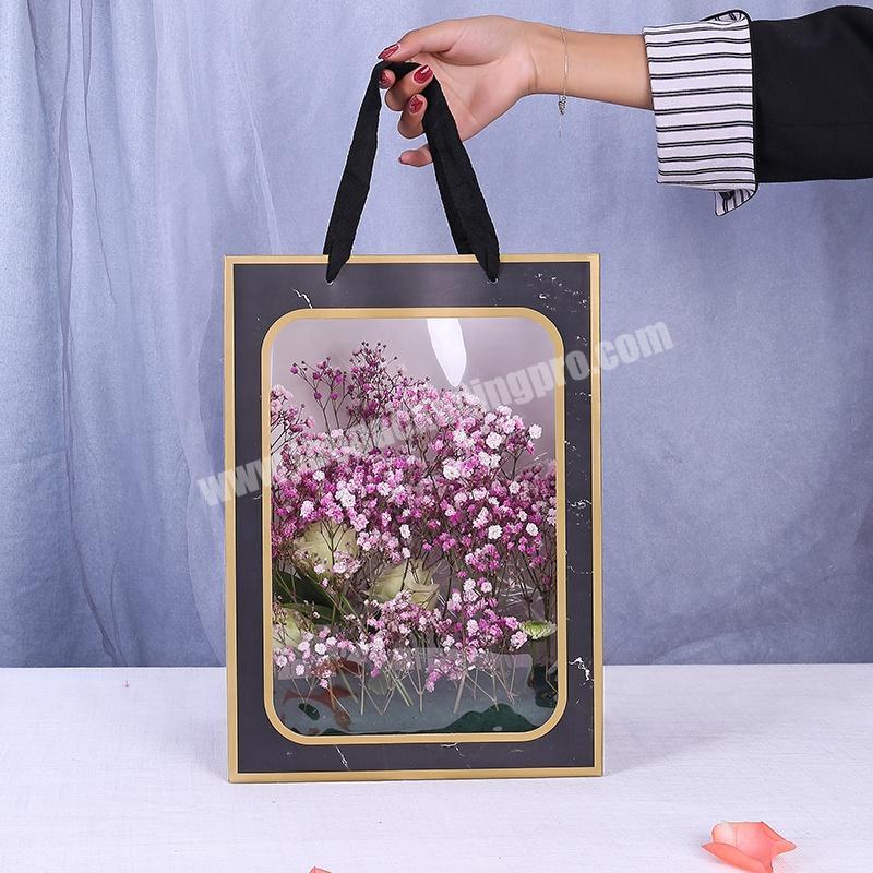 Source Logo Personalized Portable Bouquet Flower Carrier Gift