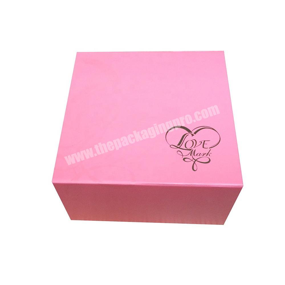 Wholesale Custom Luxury Cardboard Boxes Design Your Logo Packaging Black Magnetic Folding Gift Box