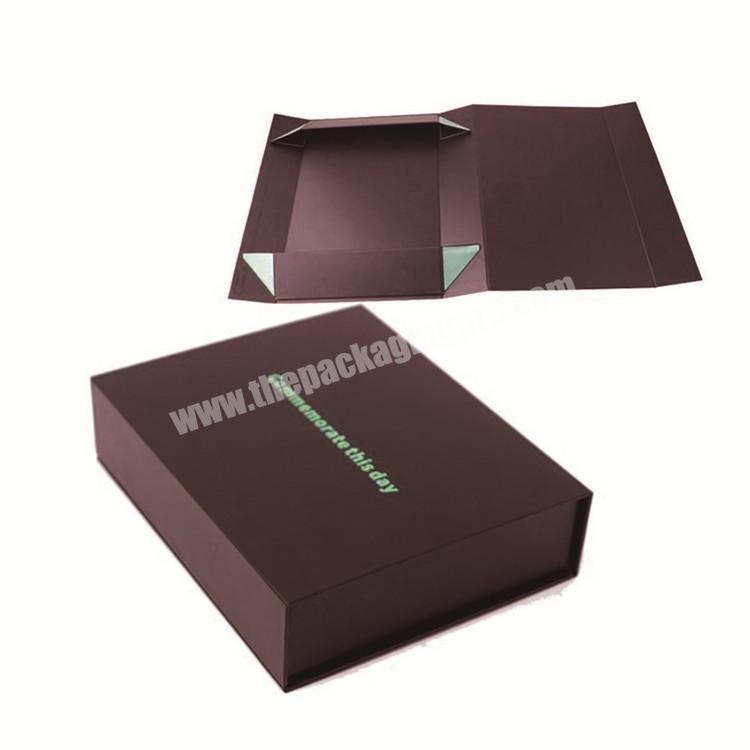 Wholesale custom magnetic cardboard box folding with ribbon closure