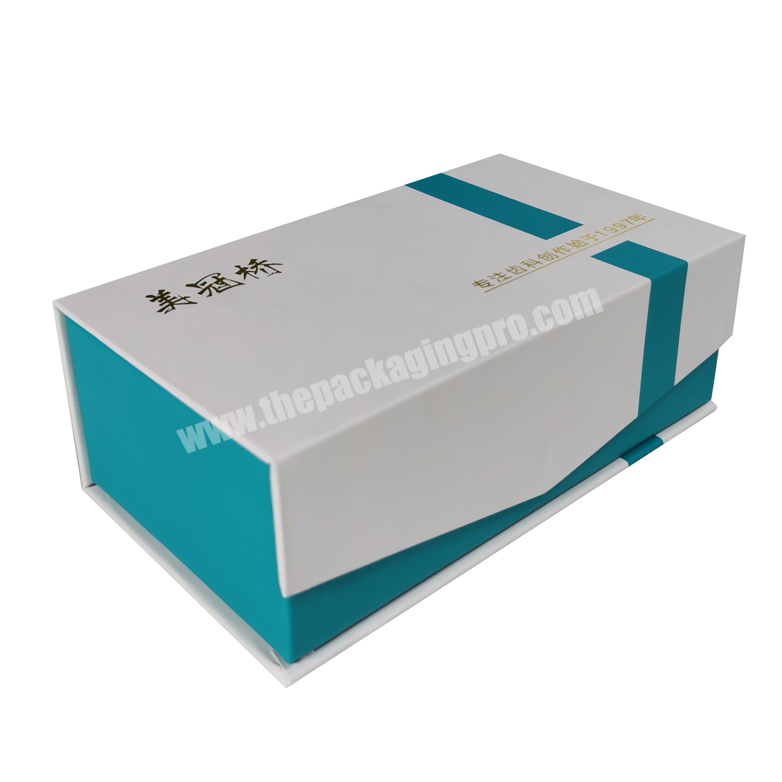 Wholesale custom Magnetic Closure Lid Green White Big Small Gift Box For Medical Instruments