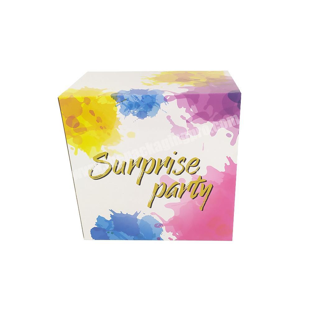 Wholesale custom party wedding favor  shopping paper packaging box