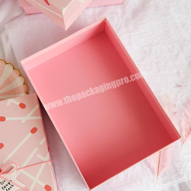 Wholesale custom print paper box for gift white cardboard gift packing box for  gift