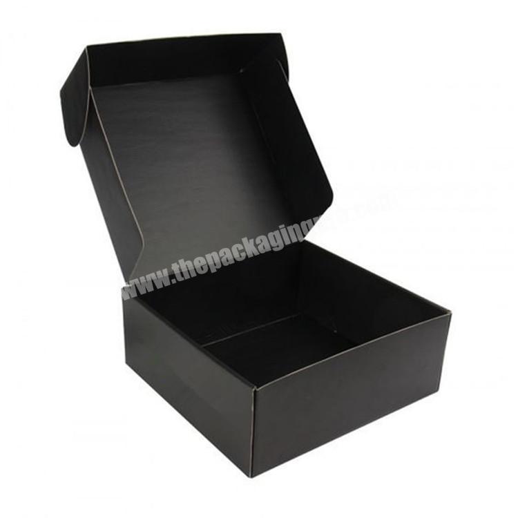 wholesale custom printed corrugated cardboard black packaging shipping boxes