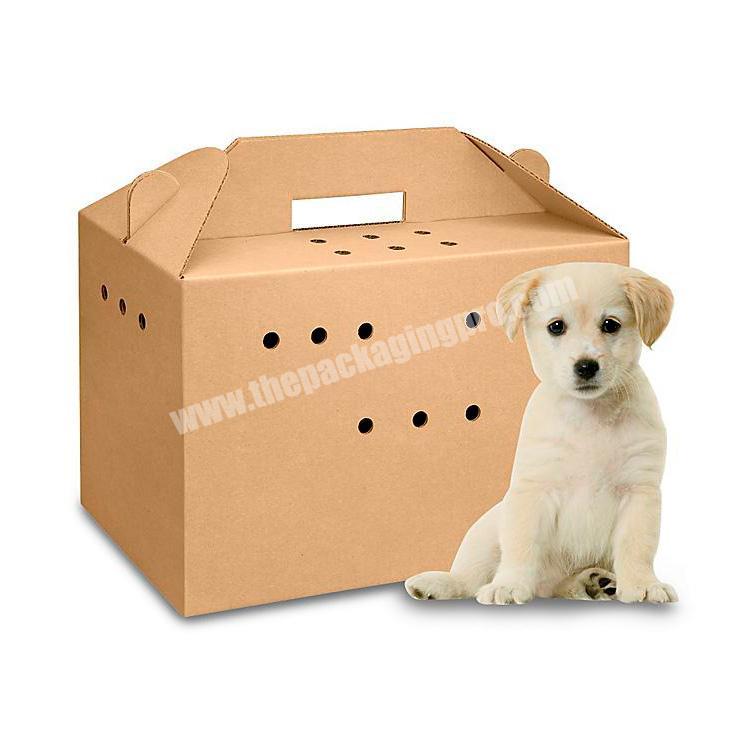 Wholesale Custom Printed Corrugated Cardboard Pet Carrier Cardboard Paper Box