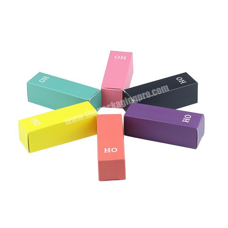 Wholesale Custom Printed Cosmetic Lipstick Lip Gloss Packaging Foldable Paper Box