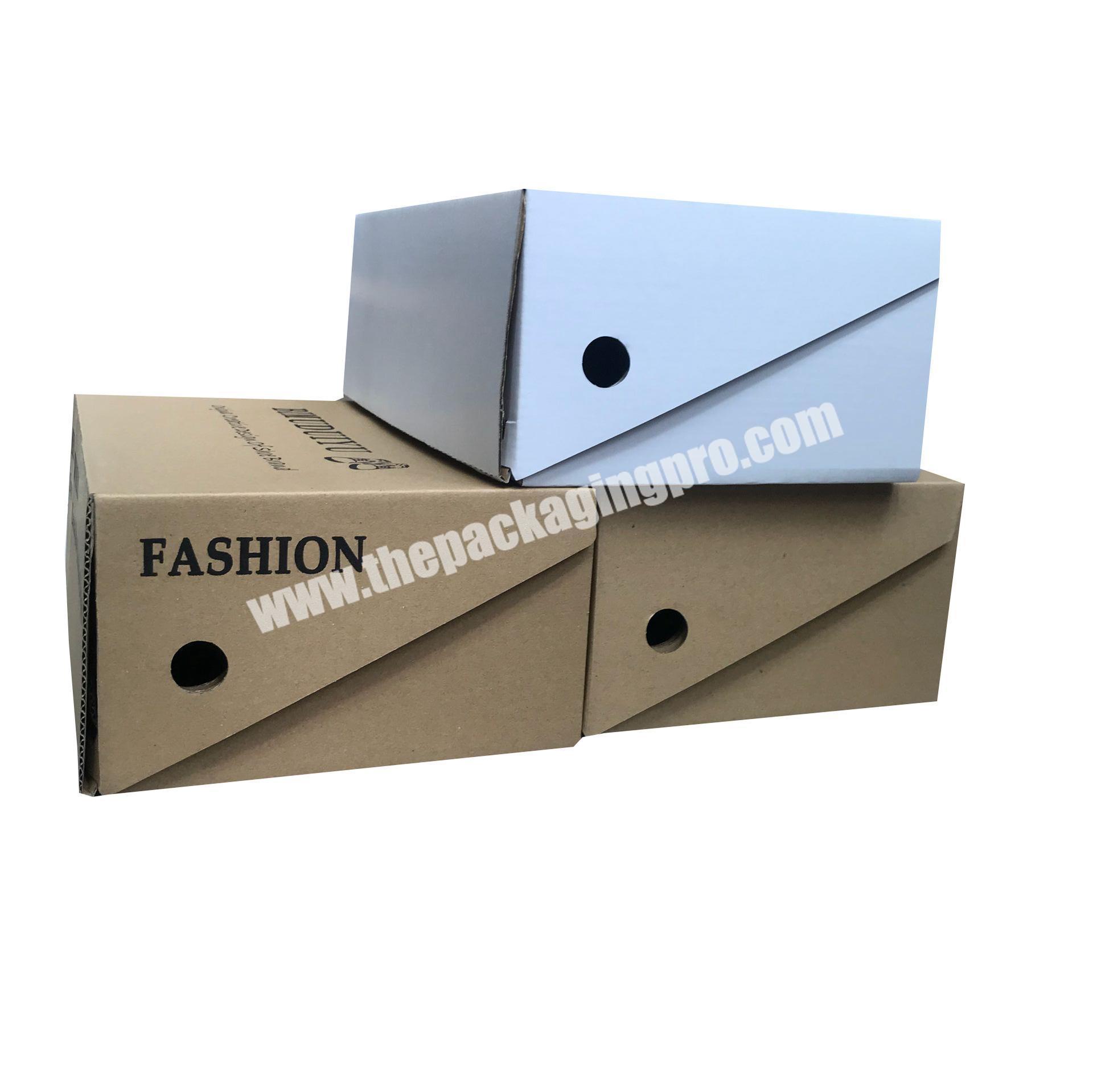 Wholesale Custom Printed Foldable Cardboard Shoes Box Logo Print Full Colour Carton Box Creative Sport Shoes Storage Boxes