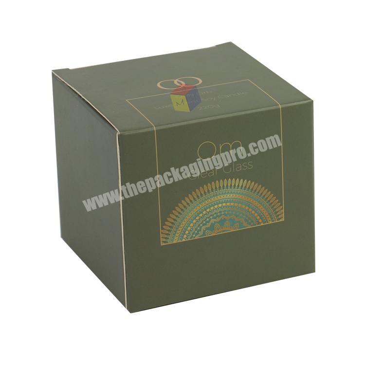 wholesale custom printed logo eco friendly candle packaging