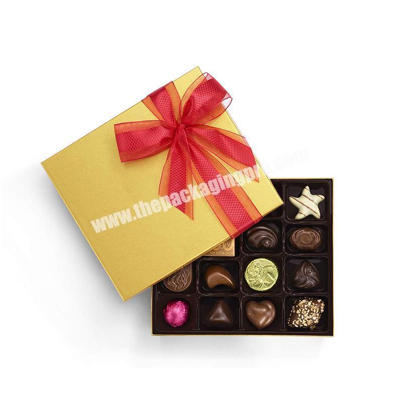 Wholesale Custom Printed Luxury Rigid Paper Gift Packaging Chocolate Box