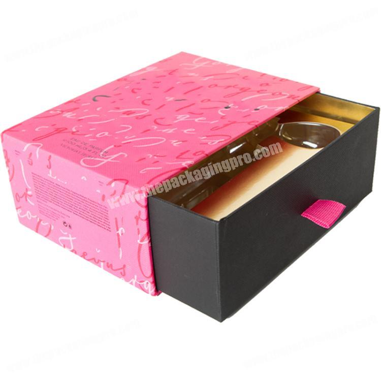 Wholesale Custom Printed  Paper  Small Slide Tray Pull out Drawer Box Jewelry Gift Packaging