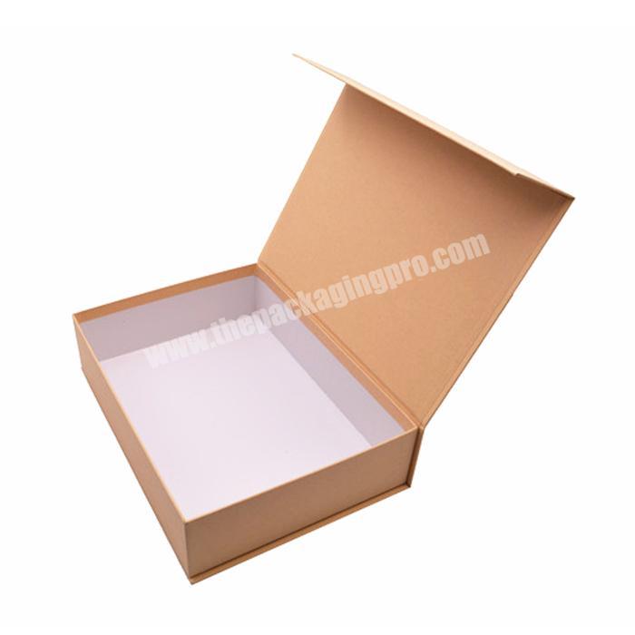 Wholesale custom printing kraft paper coffee bean gift magnet box packaging beauty tool cosmetics set cardboard box
