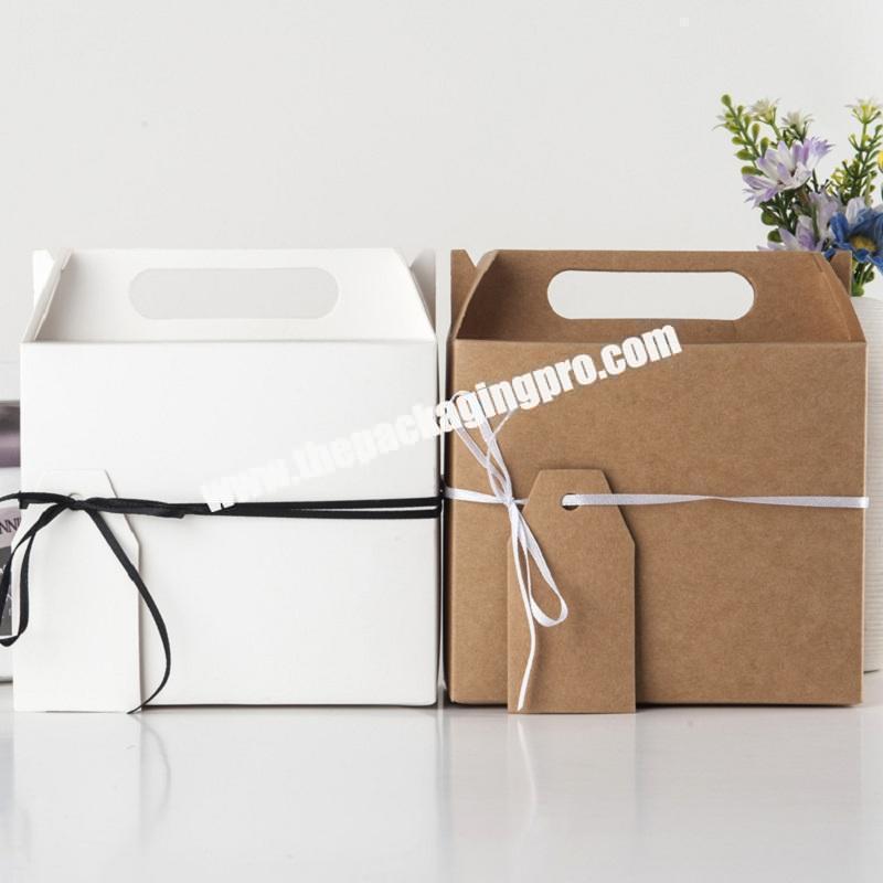 Wholesale  Custom Printing LOGO Kraft Paper Gift Box Candy Box Bow Tie Gift Box