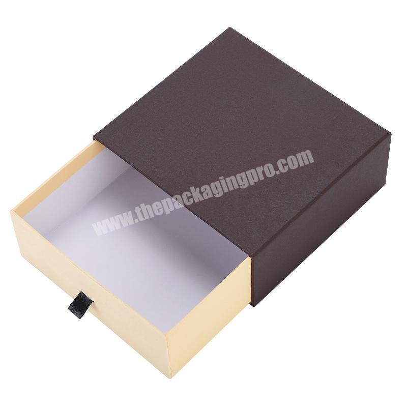 Wholesale Custom Recyclable Rigid Tie Silk Socks Gift Box with Drawer Sliding