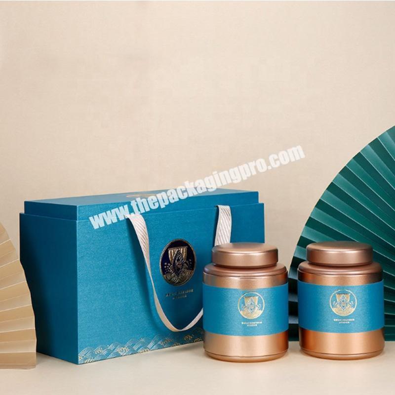 Wholesale custom recycled cardboard Chinese new year tea gift packaging paper tea box