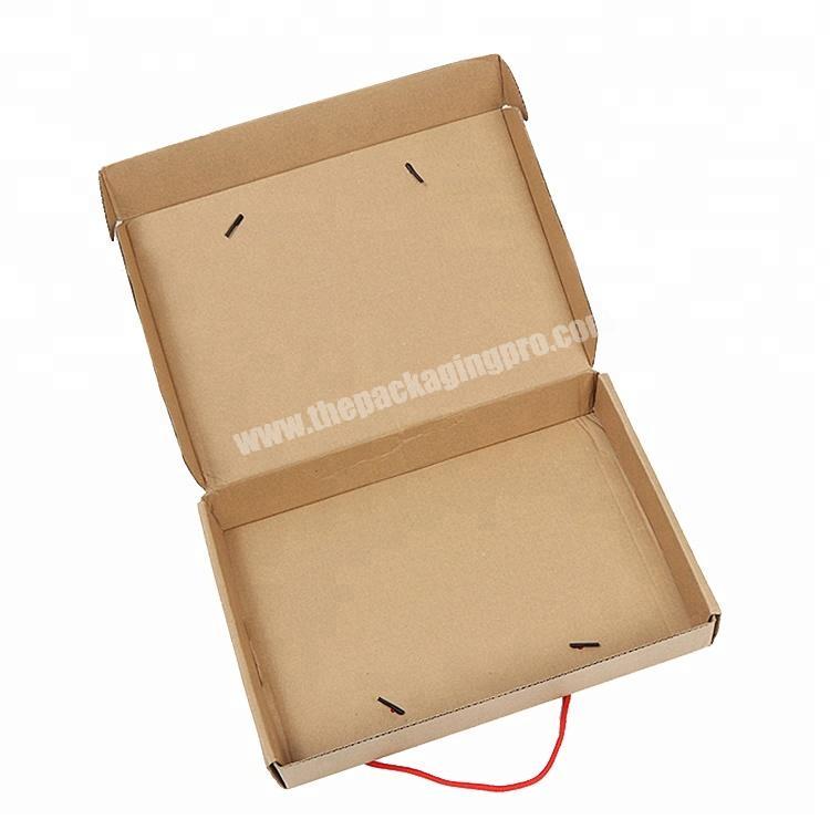 Wholesale custom small design print packaging cardboard corrugate paper carton box package empty boxes with handle
