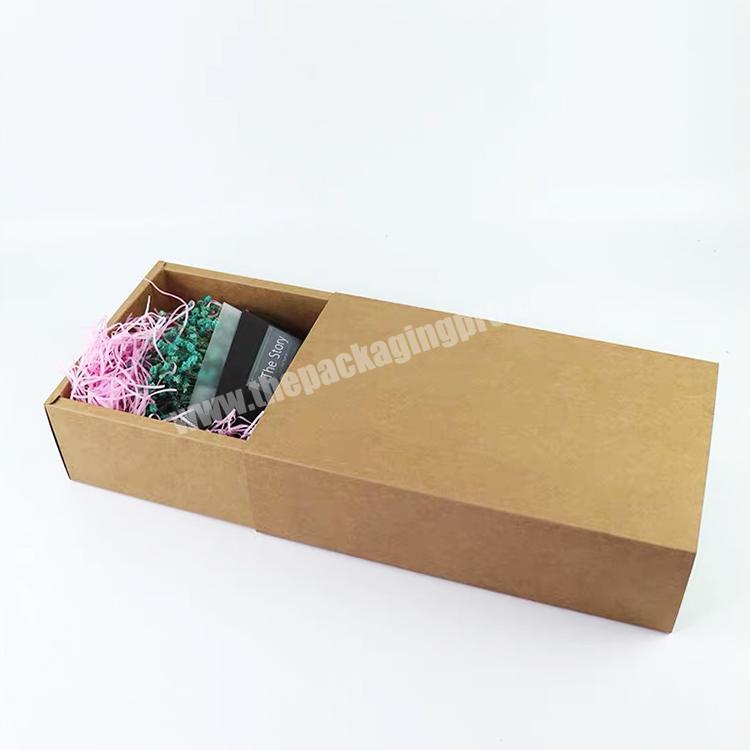 Wholesale Custom White Kraft Paper Soap Box Small Folding Gift Storage Perfume Boxes