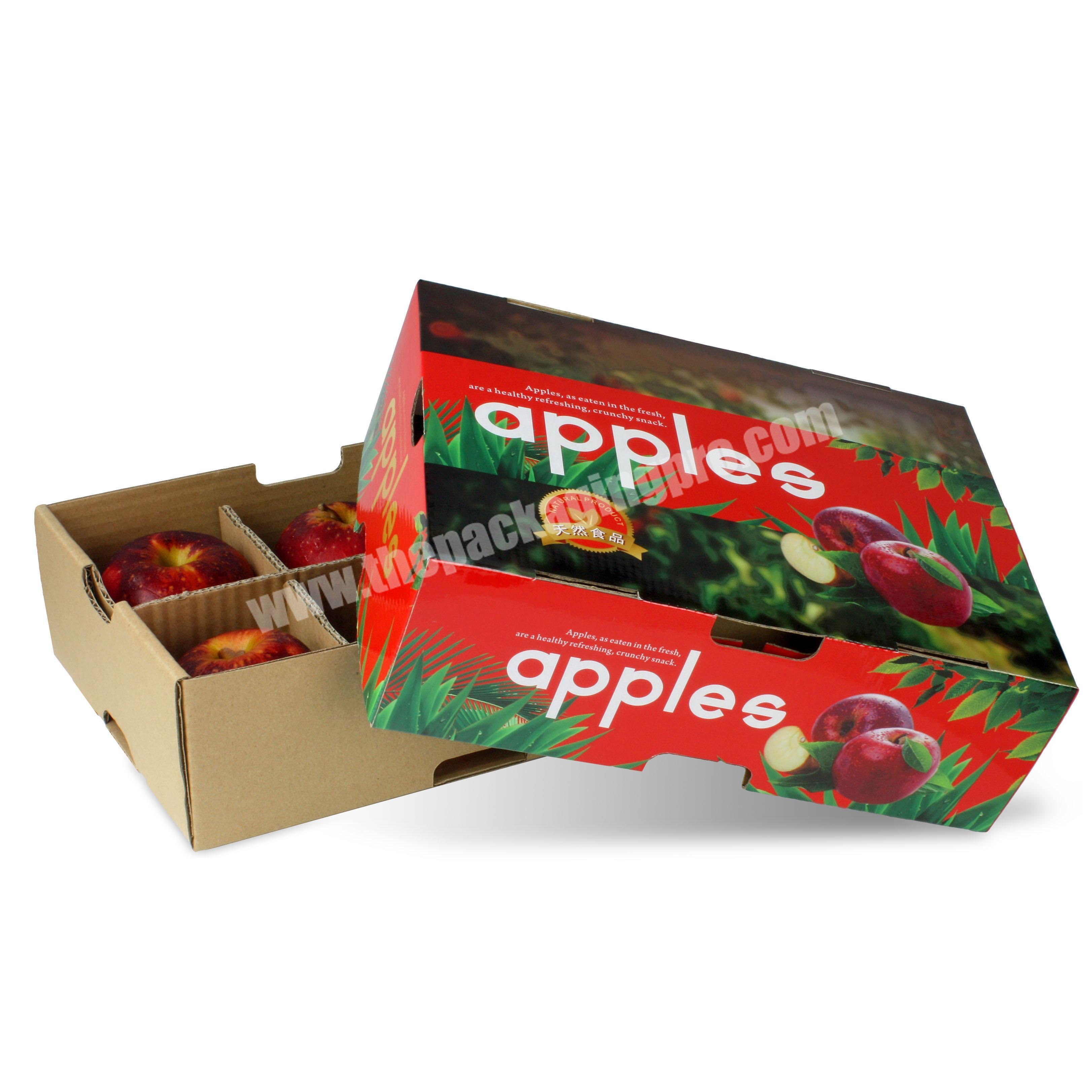 Wholesale Customized Creative Design Take Away Folding Apple Paper Box