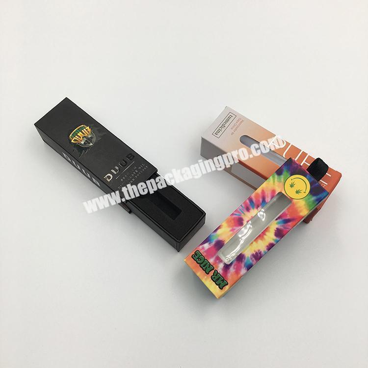Wholesale Customized Paper Cardboard Drawer Box cbd Oil custom Vape Cartridge Packaging Box
