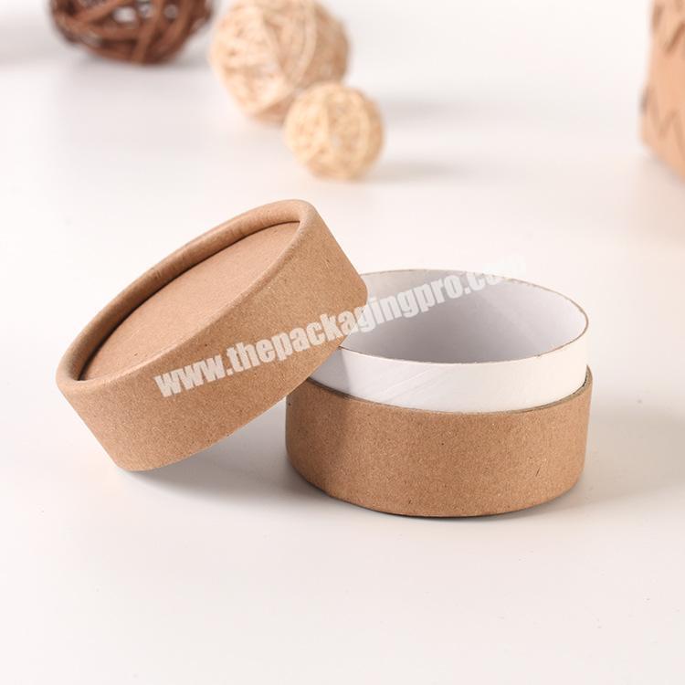 Wholesale Customized Round Shape Eco Friendly Recycled Food Grade Candle Tea Kraft Round Push Up Paper Tube Packaging For Food