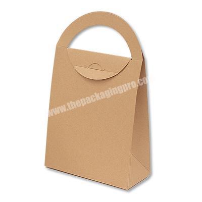 Wholesale cute cartoon portable gift packaging bag custom food paper packaging bags with handle