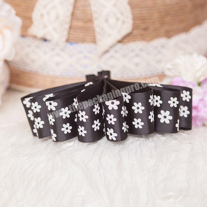 Wholesale Decoration Gift With Logo 1cm Ribbon Grosgrain Gift Packing Ribbon