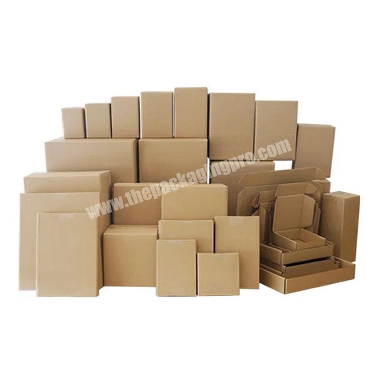 Wholesale Different Sizes Printing Corrugated Shipping Mail Boxes Kraft Cardboard Mail Box