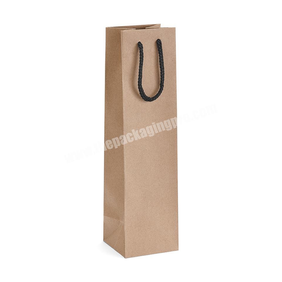 Wholesale double wine kraft paper wine bag for wine
