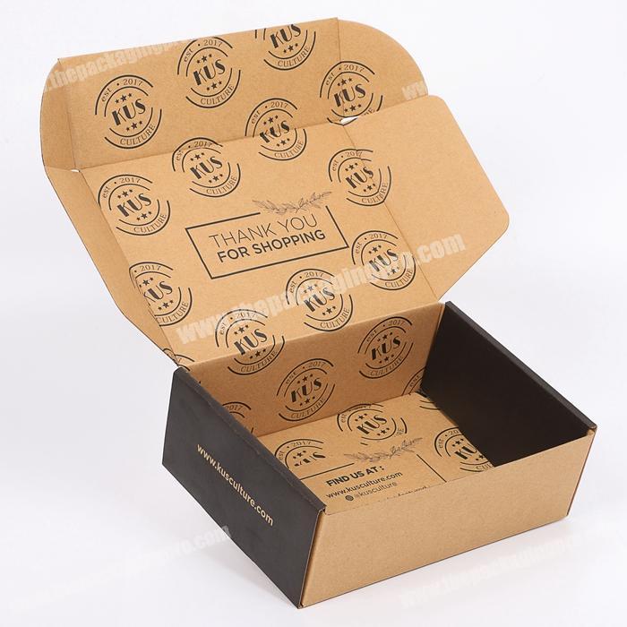 Wholesale Eco-friendly Custom Die Cut Cardboard Kids Clothing Foldable Corrugated Shipping Mailer Boxes