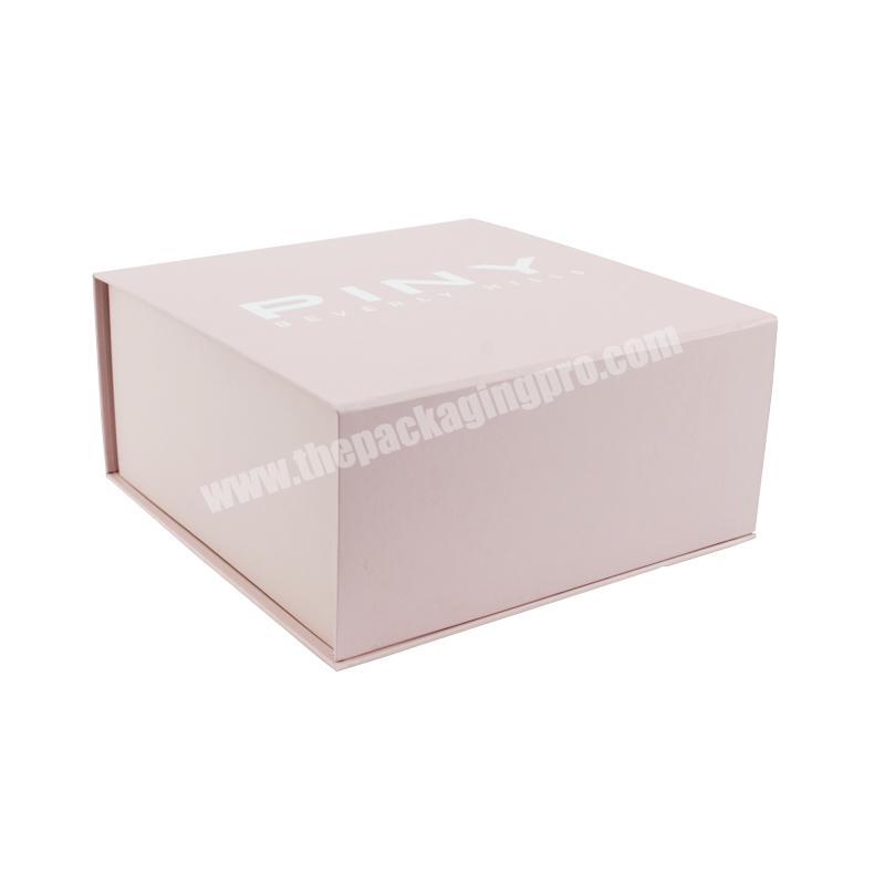Wholesale eco friendly custom logo foldable pink marble paper luxury magnetic boxes with magnet gift set