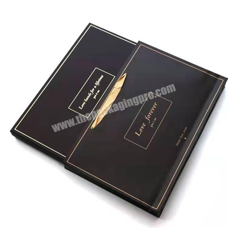 Wholesale empty chocolate cardboard gift boxes with paper present box