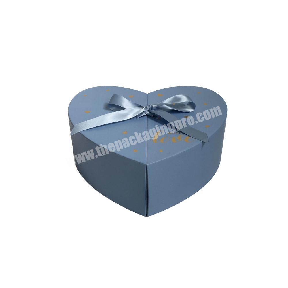 Wholesale custom heart shaped gift box plain flower boxes for bouquets  flower packaging Chocolate Christmas gift box