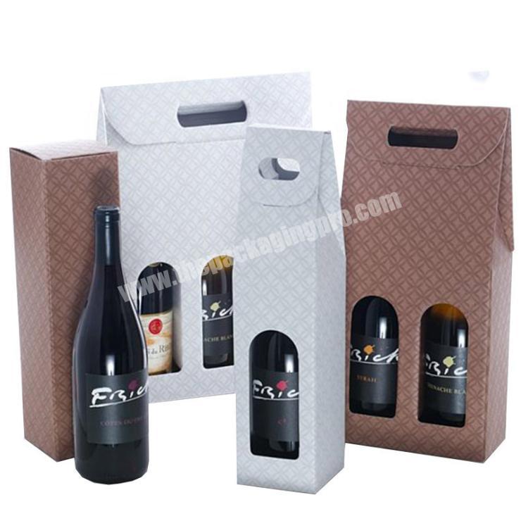 Wholesale Exclusive Cardboard Single Printing Wine Box With Magnet