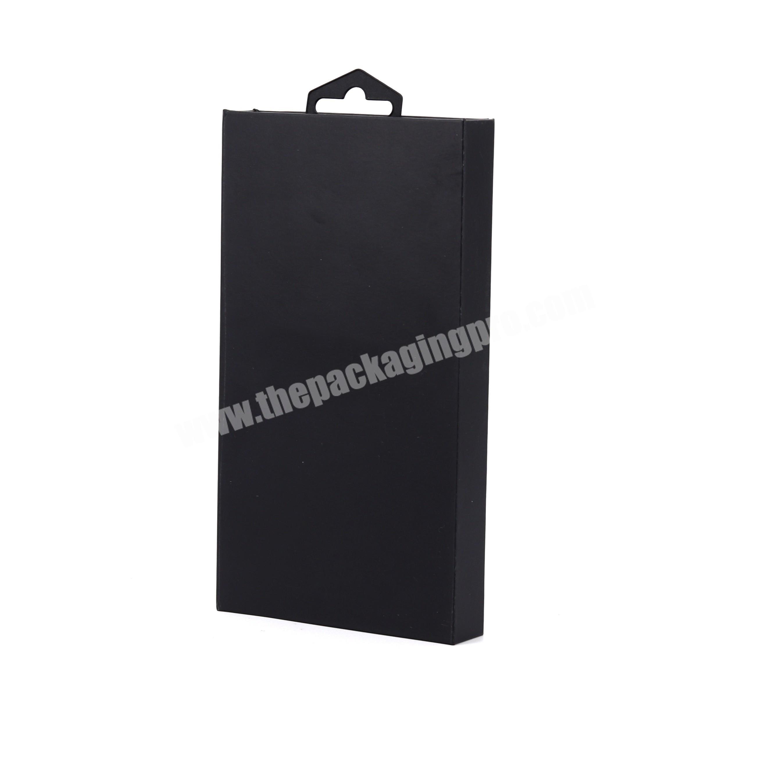Wholesale factory price base lid packaging box black gift box with logo