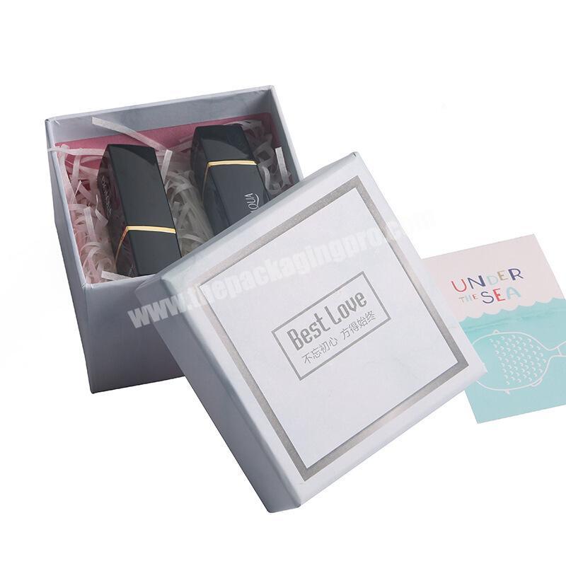 Wholesale Fashion Custom Logo Marble Mini Shape Lipstick Packing Box with Shreded Paper