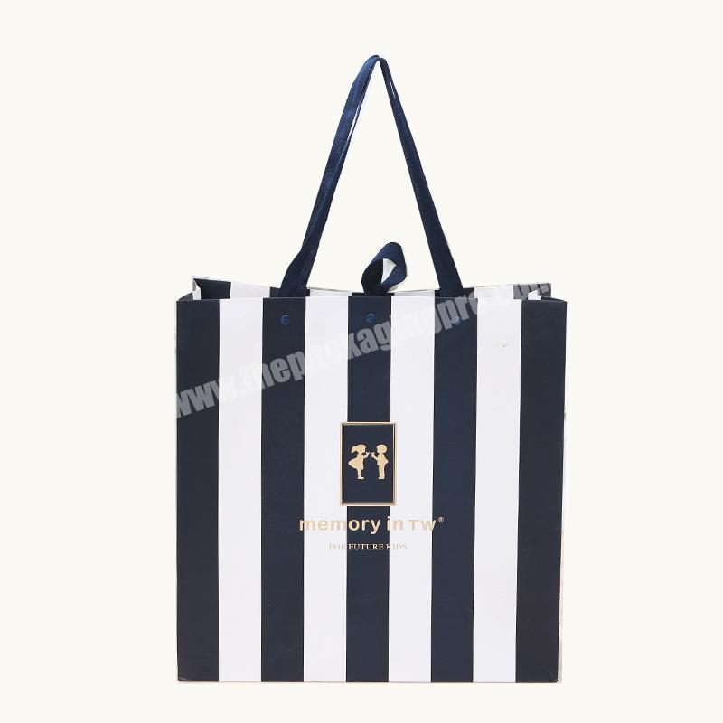 Wholesale Fashional Promotional OEM Zebra-stripe Reusable Shopping Clothes Shoes Packaging Bags with Handle
