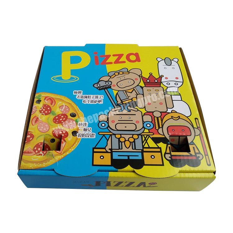 Wholesale Fast Food Product Box Custom Corrugated Pizza Box Packaging Custom Printed Caja De Carton Para Pizza