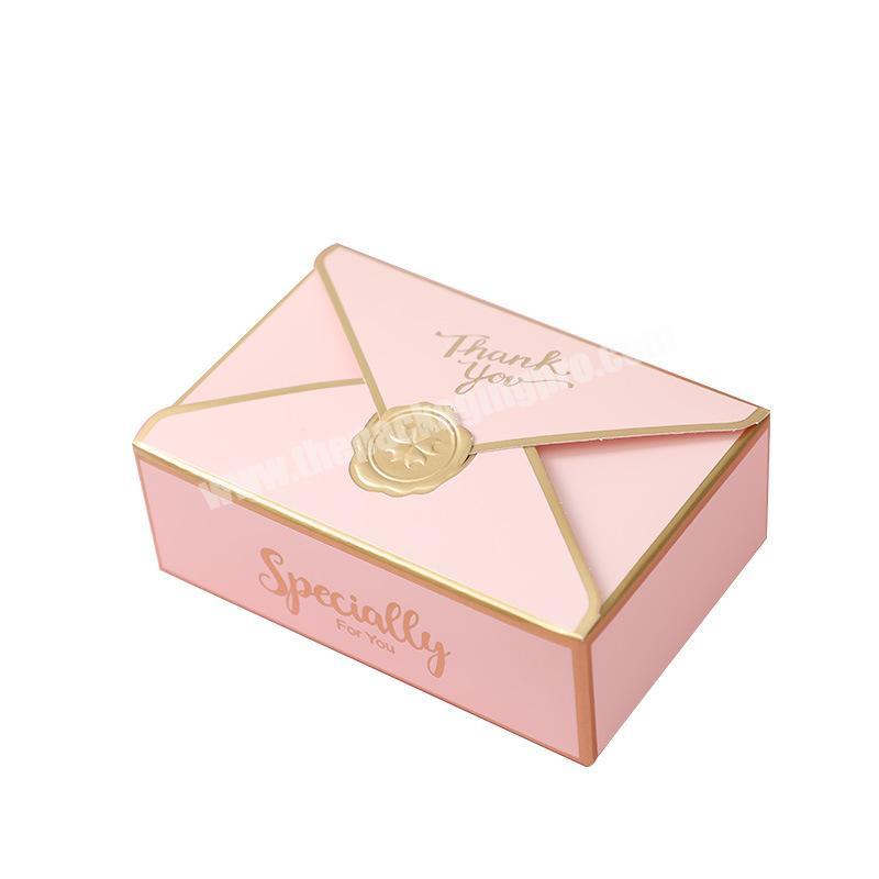 Wholesale Foldable Hot Stamping Embossing Competitive Price Wedding Sweet Favor Packing Box