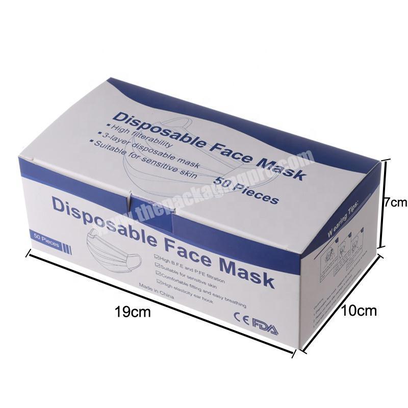 Wholesale foldable N95 face mask paper box package