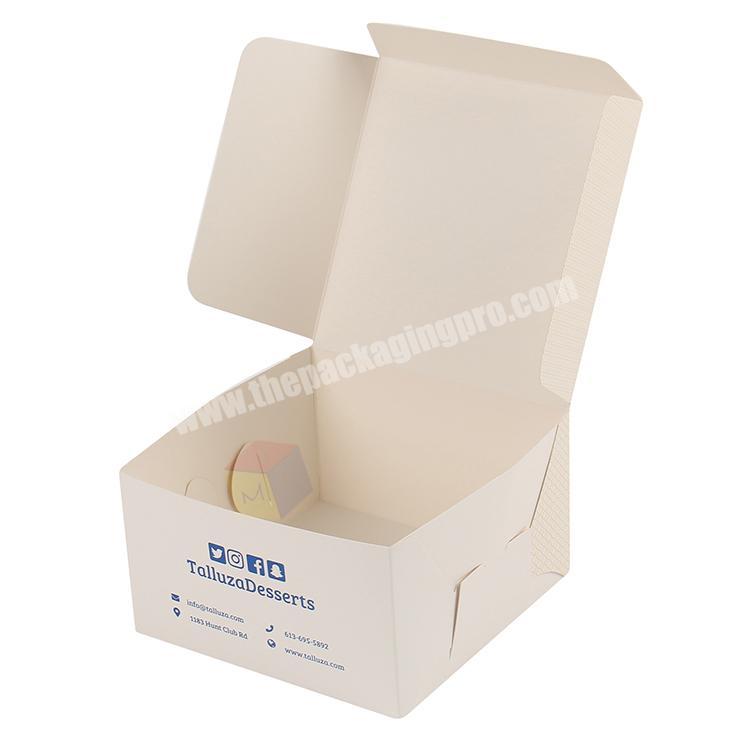 wholesale foldable recycled material cake boxes in bulk