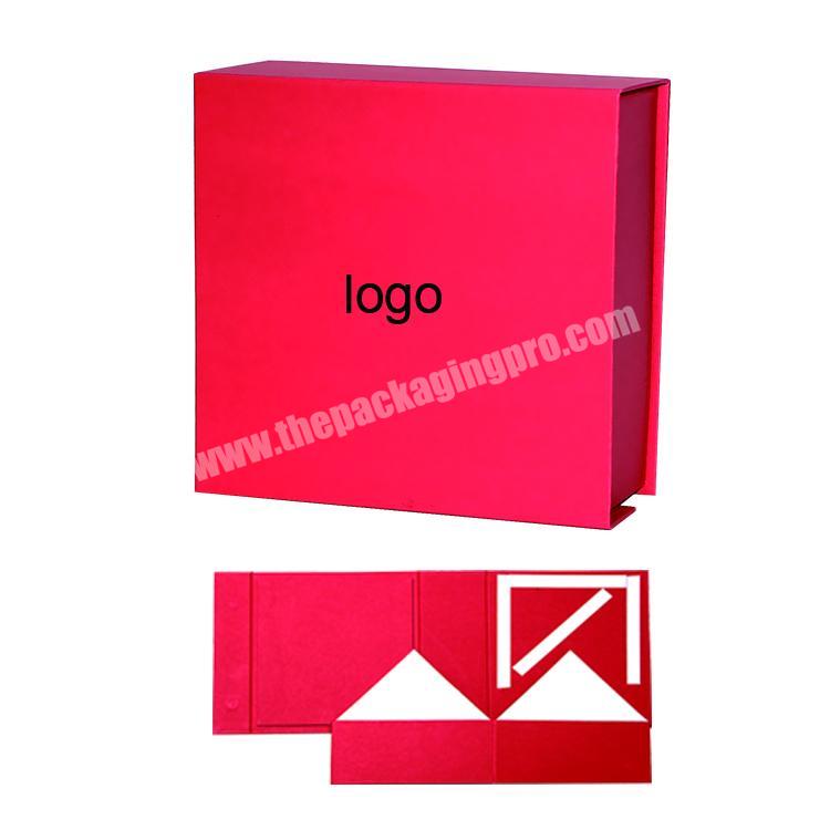 Wholesale folding package custom colors paper gift boxes wtih ribbon