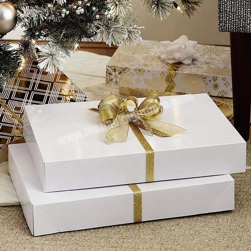 wholesale gift box set packaging  paper box package with ribbon