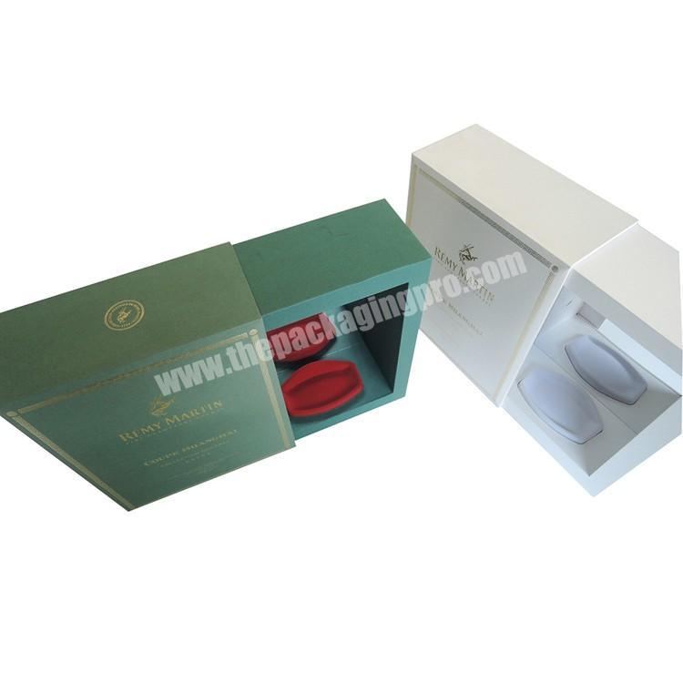 Wholesale Gift Rectangular Paper Recyclable Premium Cardboard Wine Box Packaging