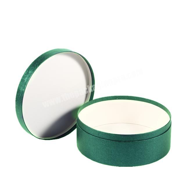 wholesale green closure packaging custom printed large round paper gift box
