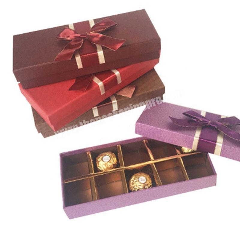 Wholesale Handmade Chocolate Box With Paper Divider